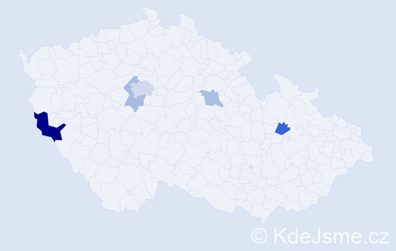 Příjmení: 'Stolyar', počet výskytů 9 v celé ČR