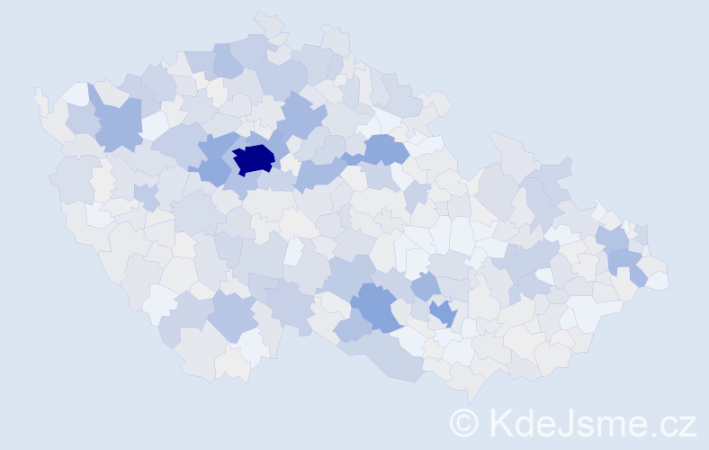 Příjmení: 'Pánek', počet výskytů 2350 v celé ČR