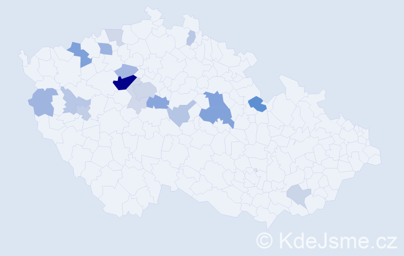 Příjmení: 'Křečan', počet výskytů 48 v celé ČR