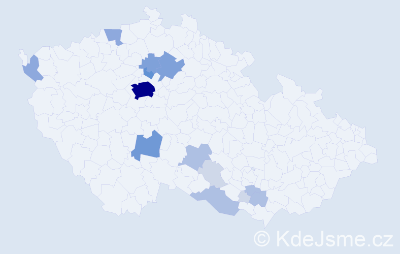 Příjmení: 'Kurzweilová', počet výskytů 50 v celé ČR
