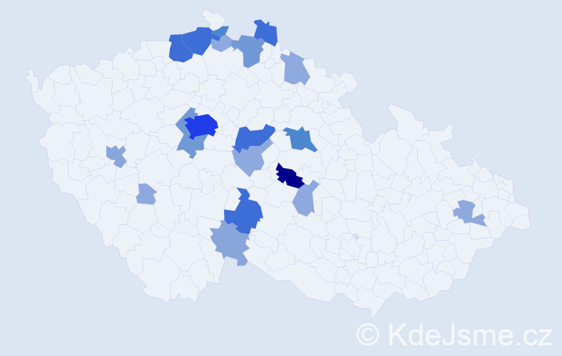 Příjmení: 'Cimpl', počet výskytů 66 v celé ČR