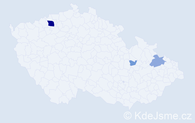 Příjmení: 'Zurko', počet výskytů 10 v celé ČR