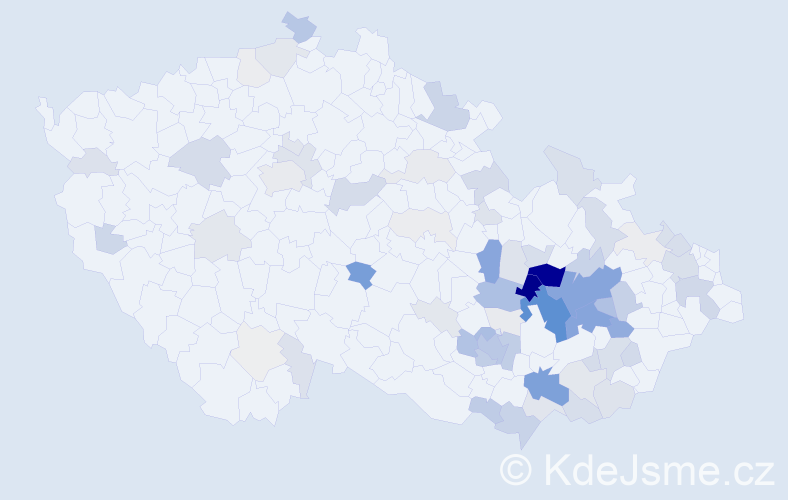 Příjmení: 'Pluháček', počet výskytů 289 v celé ČR