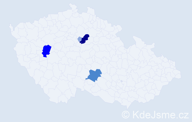Příjmení: 'Michalčuk', počet výskytů 14 v celé ČR