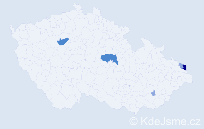 Příjmení: 'Baráni', počet výskytů 12 v celé ČR