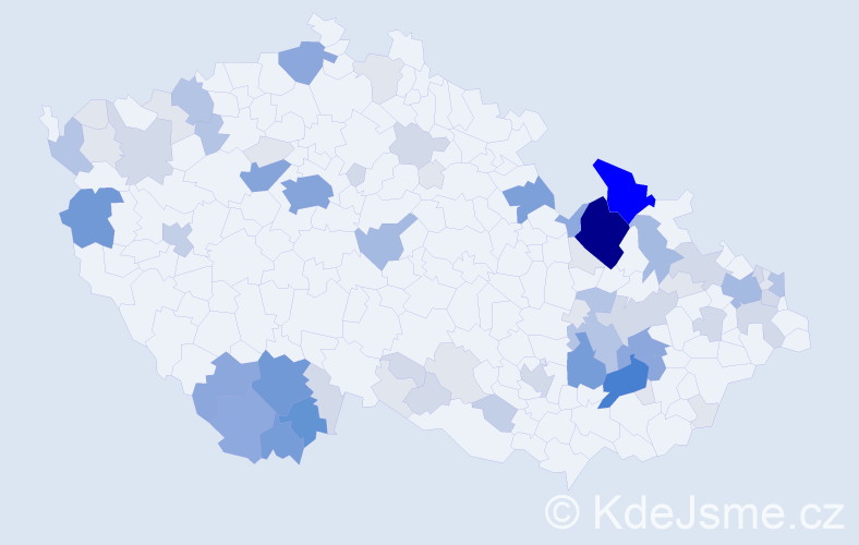 Příjmení: 'Morong', počet výskytů 281 v celé ČR