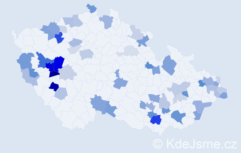 Příjmení: 'Otto', počet výskytů 135 v celé ČR