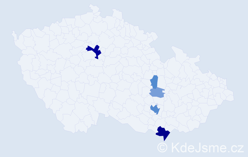 Příjmení: 'Drštková', počet výskytů 18 v celé ČR