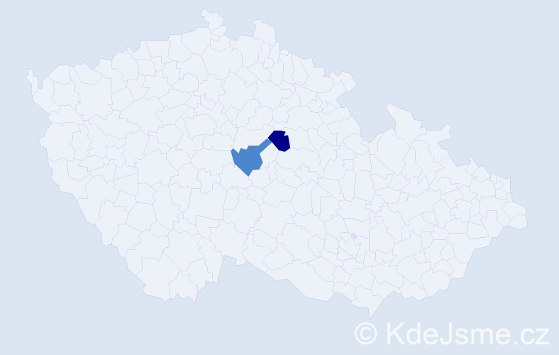 Příjmení: 'Kopejznová', počet výskytů 2 v celé ČR