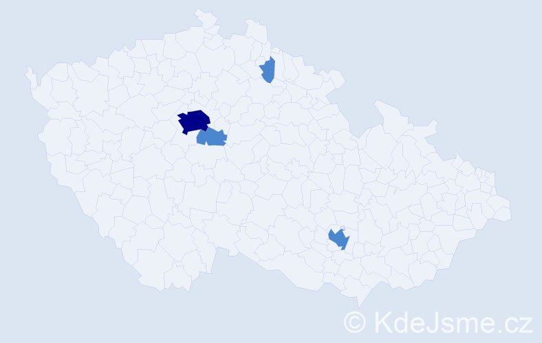 Příjmení: 'Molinaro', počet výskytů 6 v celé ČR