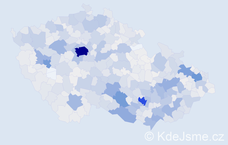 Příjmení: 'Čech', počet výskytů 6391 v celé ČR