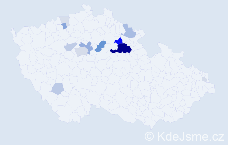 Příjmení: 'Erbs', počet výskytů 47 v celé ČR