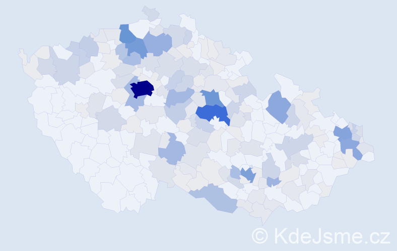 Příjmení: 'Skokanová', počet výskytů 681 v celé ČR