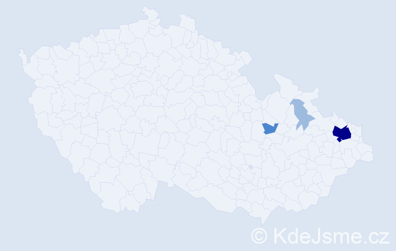 Příjmení: 'Slosarczyk', počet výskytů 7 v celé ČR
