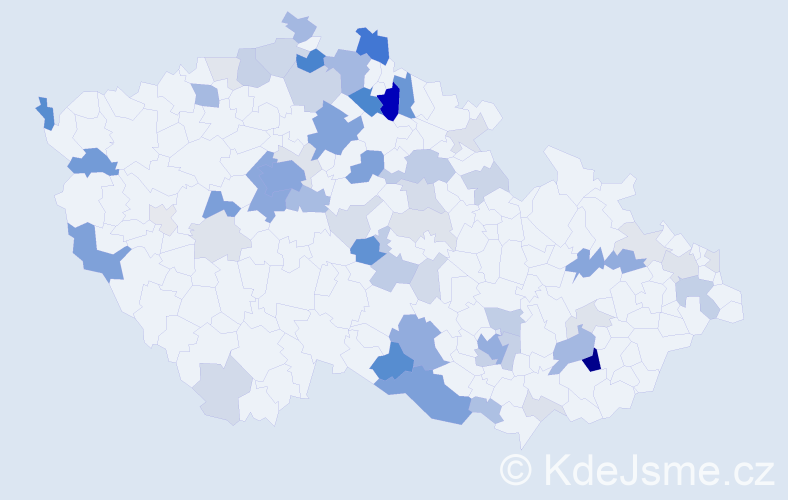 Příjmení: 'Plichta', počet výskytů 225 v celé ČR