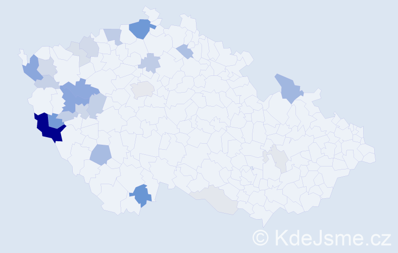 Příjmení: 'Macht', počet výskytů 82 v celé ČR