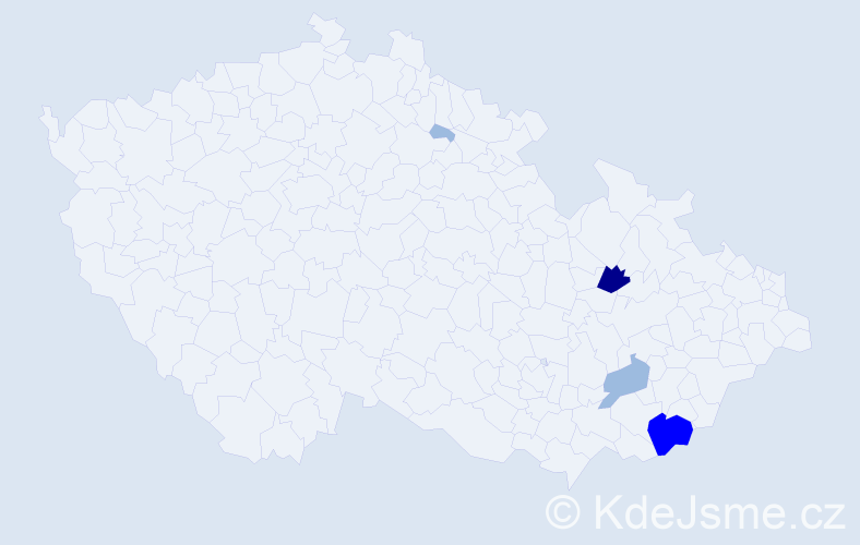 Příjmení: 'Zemániková', počet výskytů 9 v celé ČR