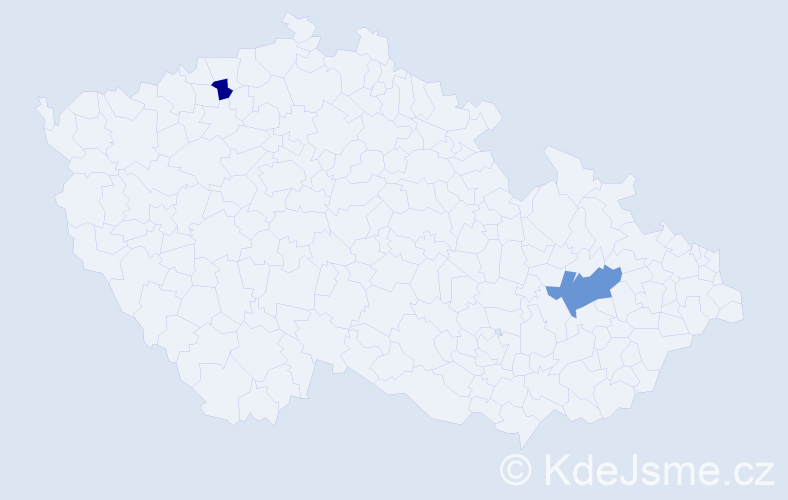 Příjmení: 'Simčák', počet výskytů 3 v celé ČR