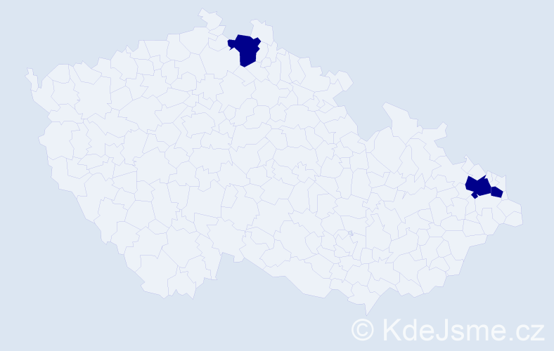 Příjmení: 'Zabrzewski', počet výskytů 3 v celé ČR