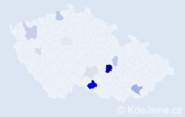 Příjmení: 'Christian', počet výskytů 29 v celé ČR