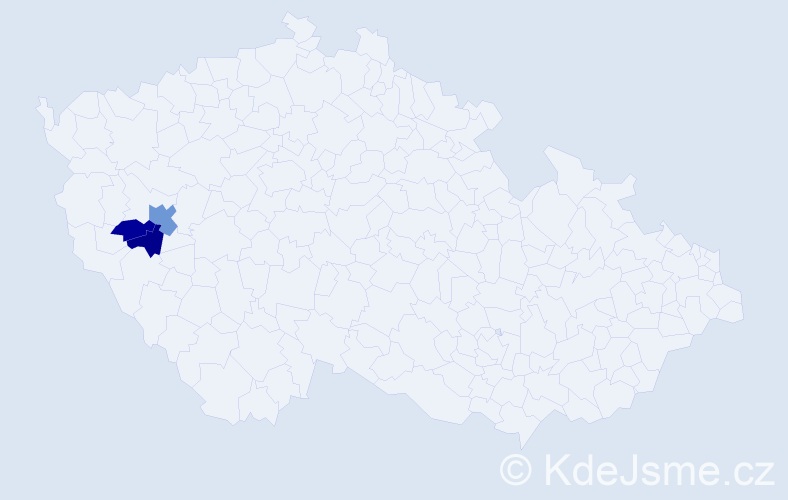 Příjmení: 'Kofčák', počet výskytů 4 v celé ČR