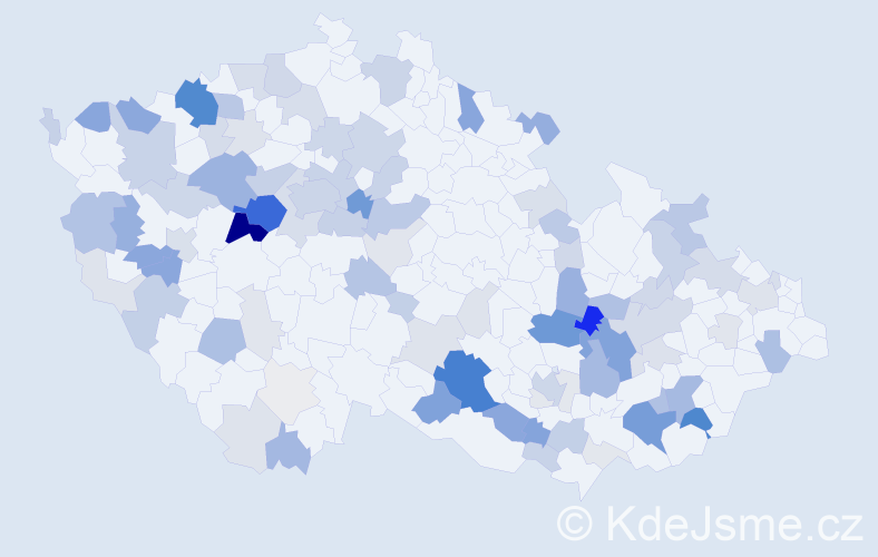 Příjmení: 'Abrahám', počet výskytů 352 v celé ČR