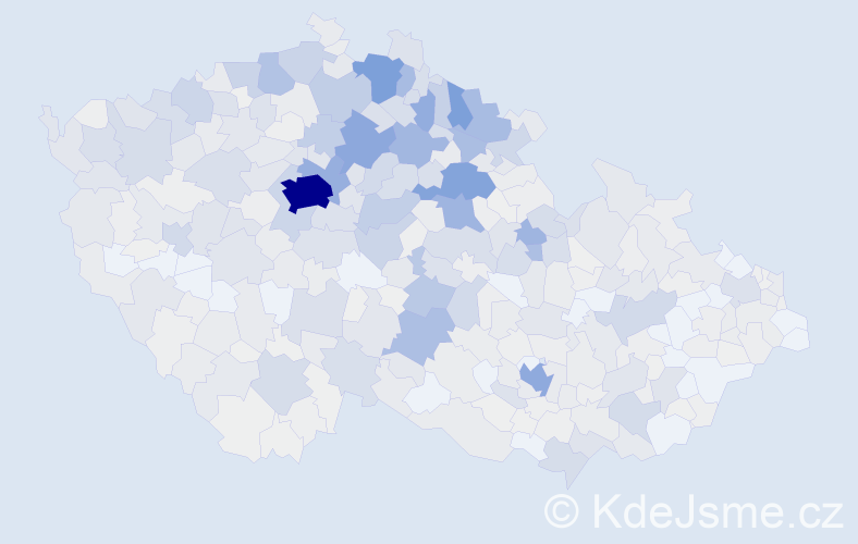 Příjmení: 'Stránská', počet výskytů 3023 v celé ČR
