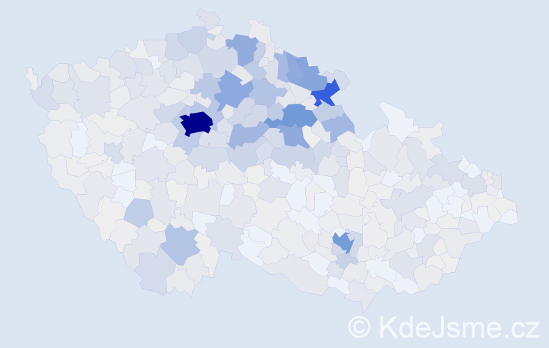 Příjmení: 'Hanušová', počet výskytů 2853 v celé ČR