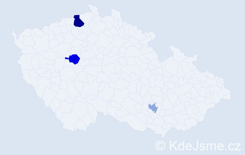 Příjmení: 'Xanthopoulos', počet výskytů 4 v celé ČR