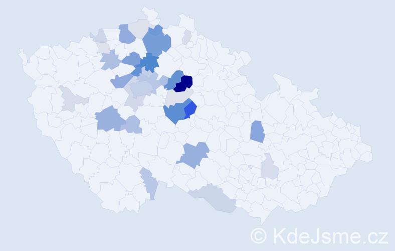 Příjmení: 'Ladra', počet výskytů 114 v celé ČR