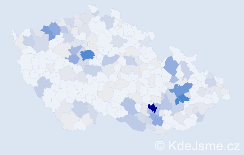 Příjmení: 'Bartl', počet výskytů 612 v celé ČR