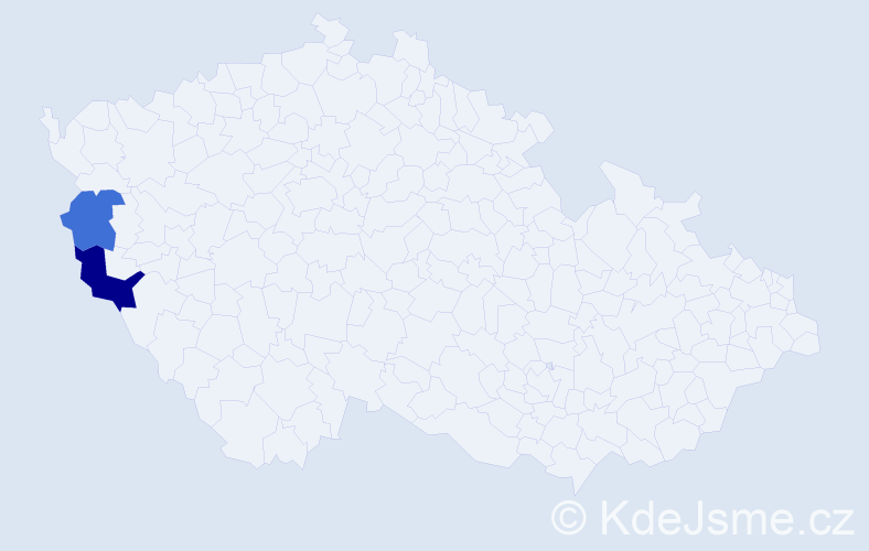 Příjmení: 'Vasuková', počet výskytů 6 v celé ČR