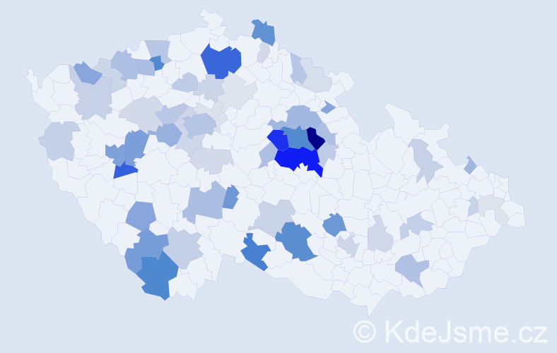 Příjmení: 'Huňáčková', počet výskytů 189 v celé ČR