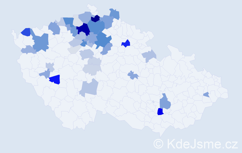 Příjmení: 'Reicheltová', počet výskytů 123 v celé ČR