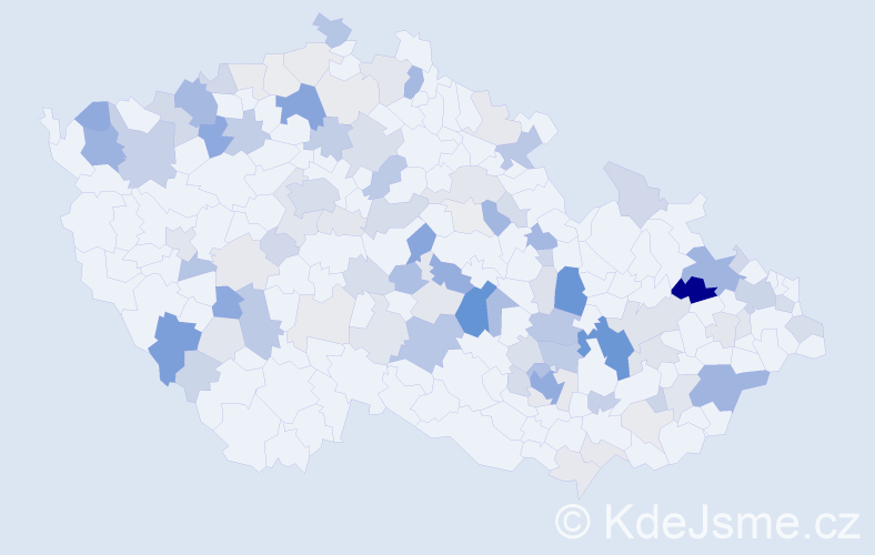 Příjmení: 'Kirchner', počet výskytů 306 v celé ČR