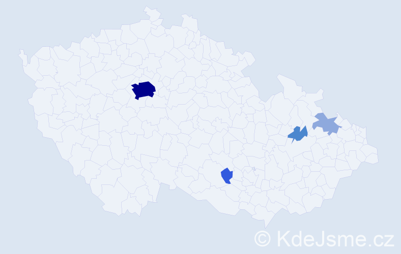Příjmení: 'Introvič', počet výskytů 11 v celé ČR