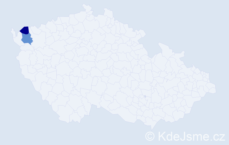 Příjmení: 'Kerula', počet výskytů 6 v celé ČR