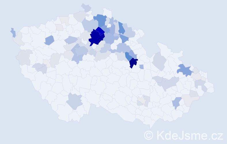 Příjmení: 'Šrajer', počet výskytů 316 v celé ČR