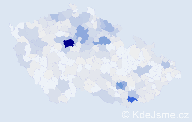 Příjmení: 'Antoš', počet výskytů 1486 v celé ČR