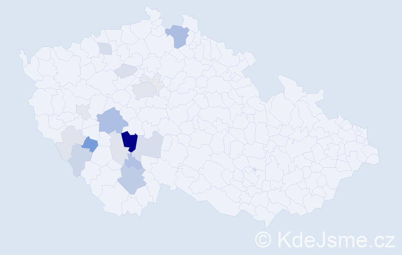 Příjmení: 'Charyparová', počet výskytů 54 v celé ČR