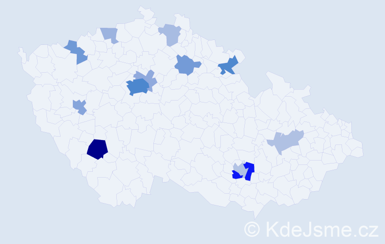 Příjmení: 'Ivanchenko', počet výskytů 40 v celé ČR