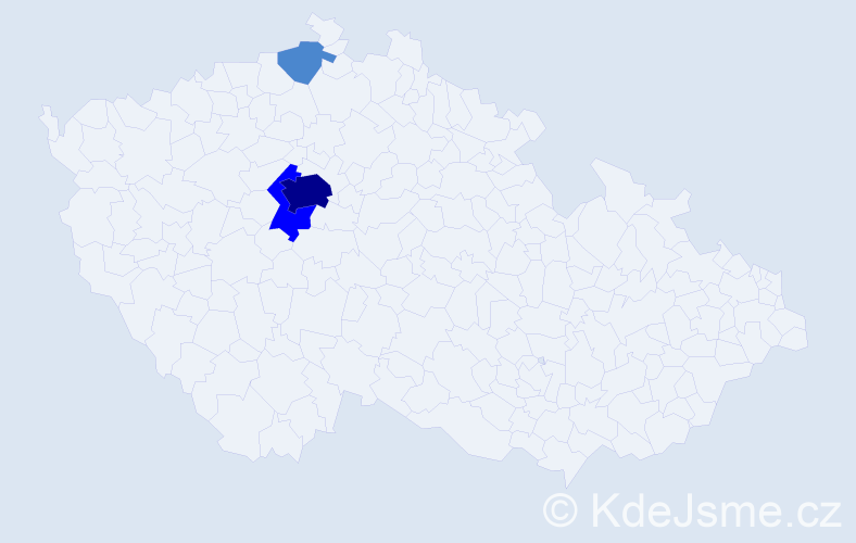 Příjmení: 'Fitzner', počet výskytů 6 v celé ČR