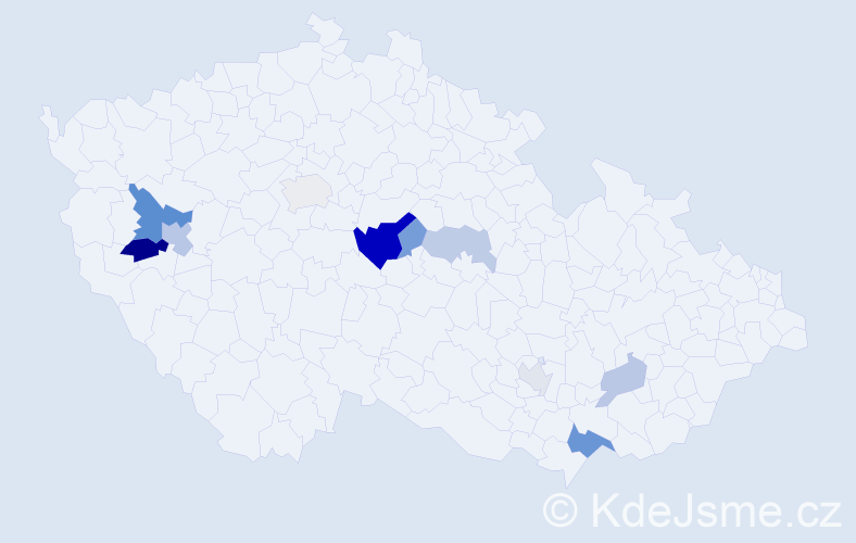 Příjmení: 'Schneiderwindová', počet výskytů 22 v celé ČR