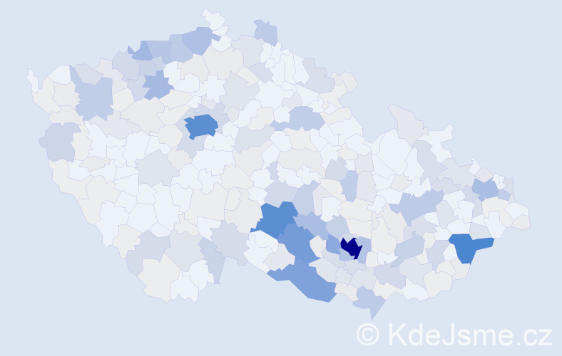 Příjmení: 'Filová', počet výskytů 994 v celé ČR