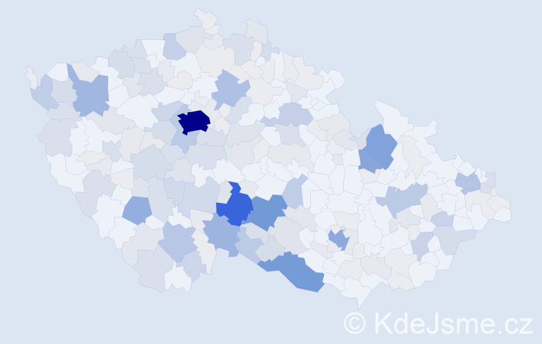 Příjmení: 'Smrčka', počet výskytů 805 v celé ČR