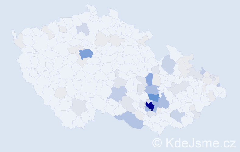 Příjmení: 'Škaroupková', počet výskytů 235 v celé ČR