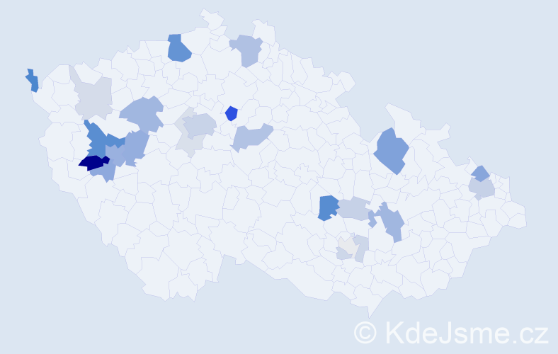 Příjmení: 'Greif', počet výskytů 70 v celé ČR