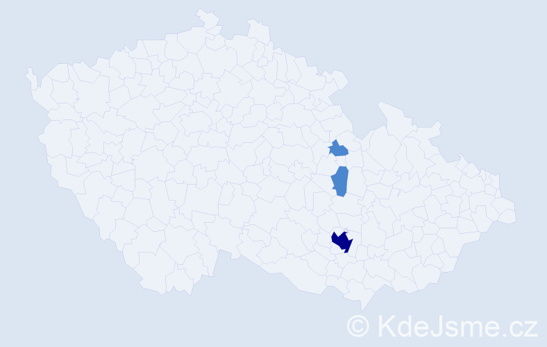 Příjmení: 'Bucháčová', počet výskytů 5 v celé ČR