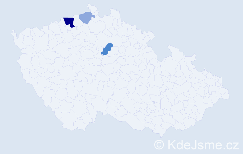Příjmení: 'Ledenová', počet výskytů 11 v celé ČR