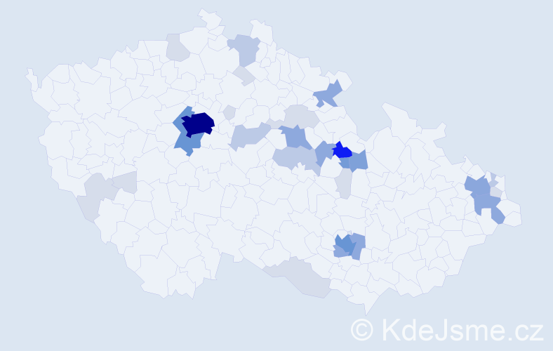 Příjmení: 'Paukert', počet výskytů 94 v celé ČR